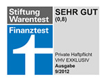 VHV-Haftpflichtversicherungen - Note Sehr Gut Finanztest Stiftung Warentest